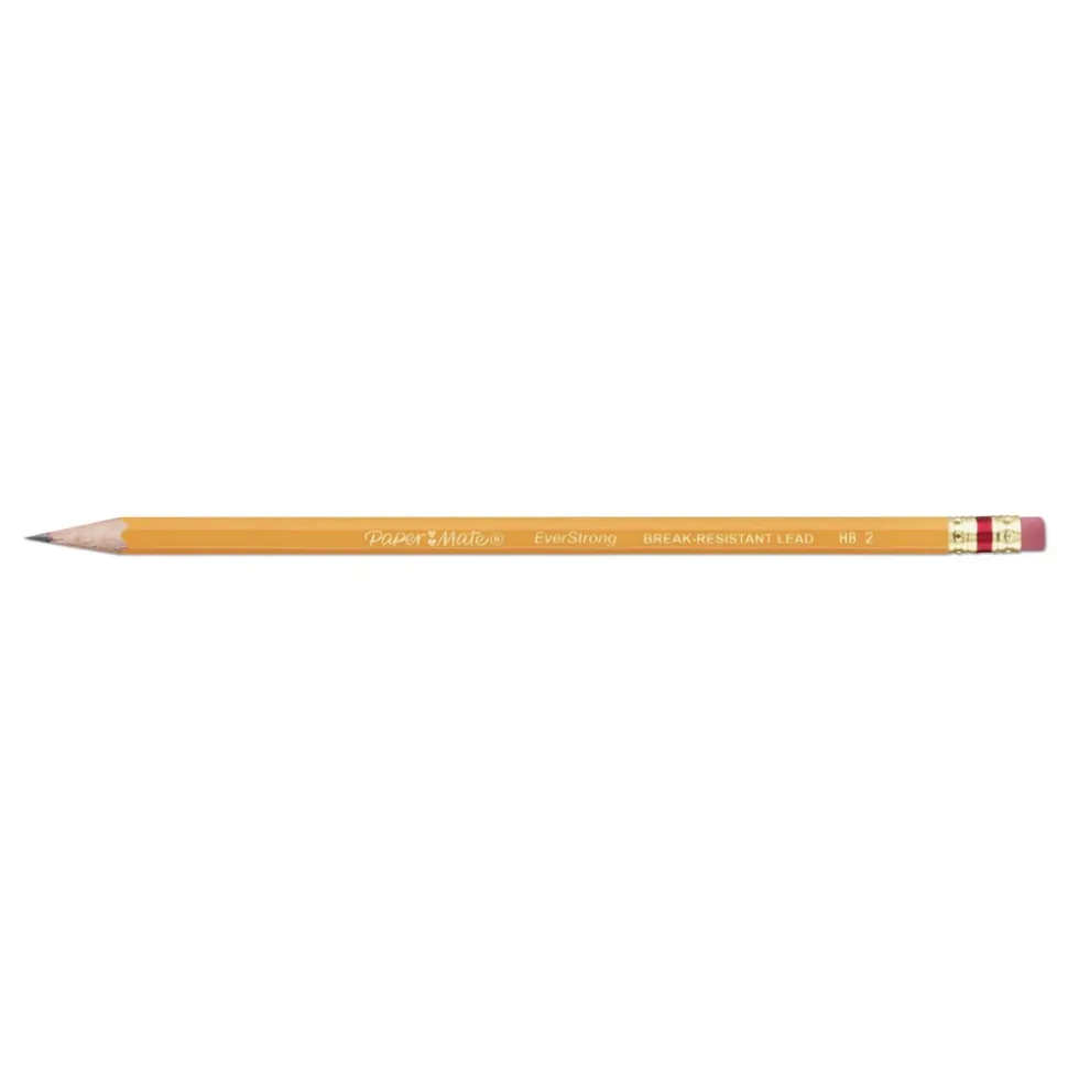 Paper Mate EverStrong No. 2 Pencils - Black Lead/Yellow Barrel (24/Pack)