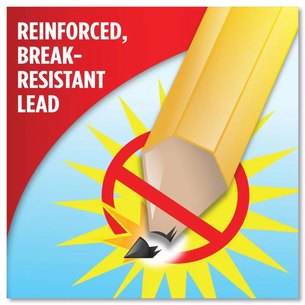 Paper Mate EverStrong No. 2 Pencils - Black Lead/Yellow Barrel (24/Pack)