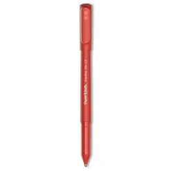 Paper Mate Fine 0.8 mm Write Bros. Stick Ballpoint Pen - Red Ink/Barrel (1-Dozen)