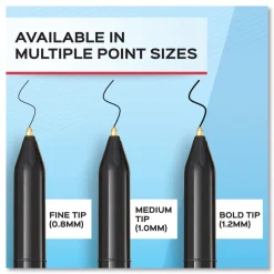 Paper Mate Fine 0.8 mm Write Bros. Stick Ballpoint Pen - Red Ink/Barrel (1-Dozen)