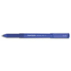 Paper Mate Medium 1 mm Write Bros. Stick Grip Ballpoint Pen - Blue Ink/Barrel (1-Dozen)