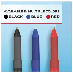 Paper Mate Medium 1 mm Write Bros. Stick Grip Ballpoint Pen - Blue Ink/Barrel (1-Dozen)