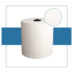 Papernet 7.9 in. x 700 ft. 1-Ply HyTech Seas Hardwound Roll Towels - White (6/Carton)
