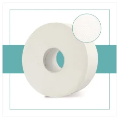 Papernet 3.3 in. x 750 ft. 1-Ply HyTech Seas Septic Safe Mini JRT - White (6/Carton)