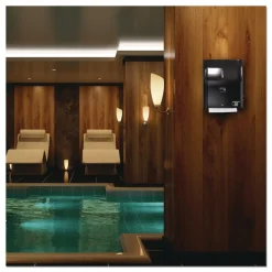 Papernet 11.8 x 9.8 x 14.2 Hy Tech Automatic Towel Dispenser - Black (1/Carton)