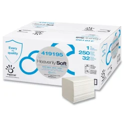 Papernet 1-Ply 4.1 x 5.1 Heavenly Soft Special Door Tissue - White (32/Carton)