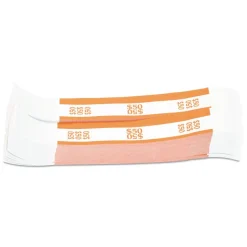 Pap-R Products 50 in Dollar Bills Currency Straps - Orange (1000/Pack)