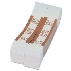 Pap-R Products 5,000 in 50-Dollar Bills Currency Straps - Brown (1000/Pack)