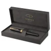 Parker Sonnet Medium 1 mm Fountain Pen with Gift Box - Black Ink/Black/Gold Barrel