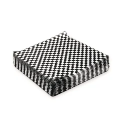 Paterson WG01006 12 in. x 12 in. Grease-Resistant Food Wrap - Black Check (5000/Carton)
