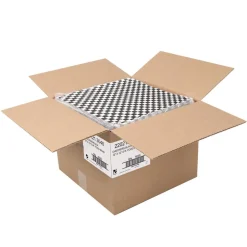 Paterson WG01006 12 in. x 12 in. Grease-Resistant Food Wrap - Black Check (5000/Carton)