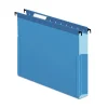 Pendaflex 1/5-Cut Tabs 3 in. Capacity 1 Section Letter Size SureHook Reinforced Extra-Capacity Hanging Box File - Blue (25/Box)