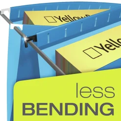 Pendaflex 1/5-Cut Tabs 3 in. Capacity 1 Section Letter Size SureHook Reinforced Extra-Capacity Hanging Box File - Blue (25/Box)