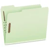 Pendaflex 1/3-Cut Tabs 3 in. Expansion 2 Fasteners Letter Size Heavy-Duty Pressboard Folders with Embossed Fasteners - Green (25/Box)