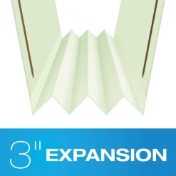 Pendaflex 1/3-Cut Tabs 3 in. Expansion 2 Fasteners Letter Size Heavy-Duty Pressboard Folders with Embossed Fasteners - Green (25/Box)