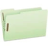 Pendaflex 1/3-Cut Tabs 2 in. Expansion 2 Fasteners Legal Size Heavy-Duty Pressboard Folders with Embossed Fasteners - Green (25/Box)
