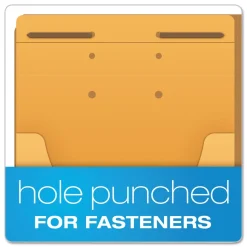 Pendaflex Straight Tab Letter/Legal Size Expandable Kraft Retention Jackets - Brown (100/Box)