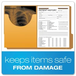 Pendaflex Straight Tab Letter/Legal Size Expandable Kraft Retention Jackets - Brown (100/Box)