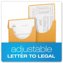 Pendaflex Straight Tab Letter/Legal Size Expandable Kraft Retention Jackets - Brown (100/Box)