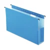Pendaflex SureHook 3 in. Capacity 1/5-Cut Tabs 1 Section Legal Size Reinforced Extra-Capacity Hanging Box File - Blue (25/Box)