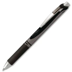 Pentel Bold 1 mm EnerGel RTX Retractable Gel Pen - Black Ink and Black/Gray Barrel