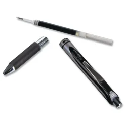 Pentel Bold 1 mm EnerGel RTX Retractable Gel Pen - Black Ink and Black/Gray Barrel
