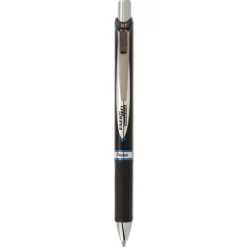 Pentel EnerGel PRO Permanent Ink Medium 0.7 millimeter Retractable Hybrid Gel Pen - Blue Ink/Black Barrel