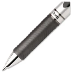 Pentel EnerGel PRO Permanent Ink Medium 0.7 millimeter Retractable Hybrid Gel Pen - Blue Ink/Black Barrel