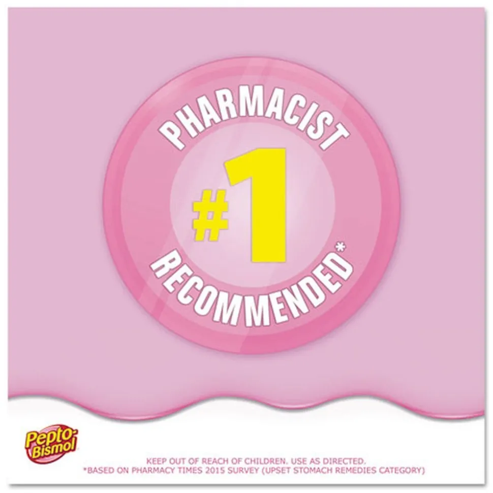 Pepto-Bismol Chewable Tablets, Original Flavor, 30/box, 24 Box/carton