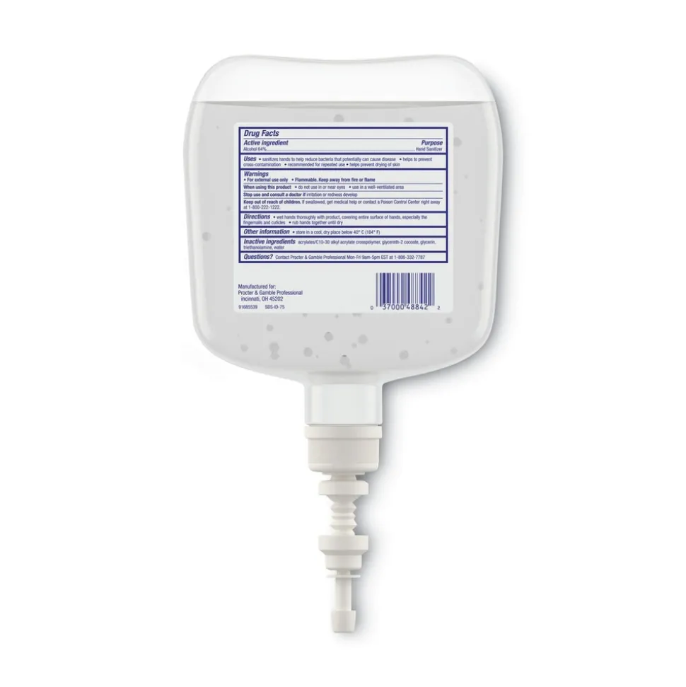 P&G Pro 1,200 mL Refill Antibacterial Gel Hand Sanitizer - Fragrance-Free (4/Carton)