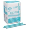phade 511203 7.75 in. Marine Biodegradable Straws - Ocean Blue (6000/Carton)