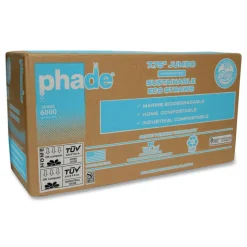 phade 511203 7.75 in. Marine Biodegradable Straws - Ocean Blue (6000/Carton)