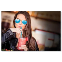 phade 511203 7.75 in. Marine Biodegradable Straws - Ocean Blue (6000/Carton)