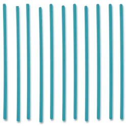 phade 511170 5 in. PHA Marine Biodegradable Stir Straws - Ocean Blue (1000/Box, 6 Boxes/Carton)