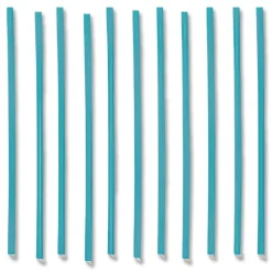phade 511181 5 in. PHA Marine Biodegradable Stir Straws - Ocean Blue (1000/Box, 6 Boxes/Carton)