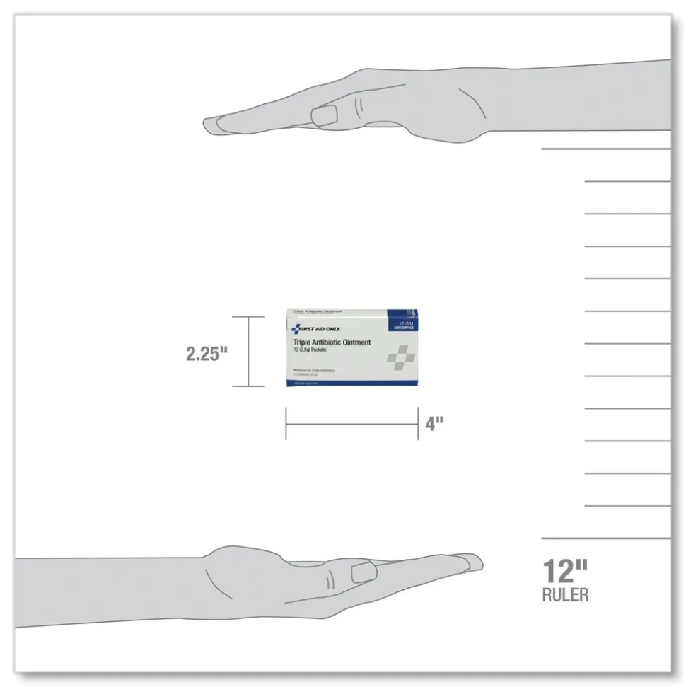 PhysiciansCare by First Aid Only Triple Antibiotic Ointment Packet (12/Box)