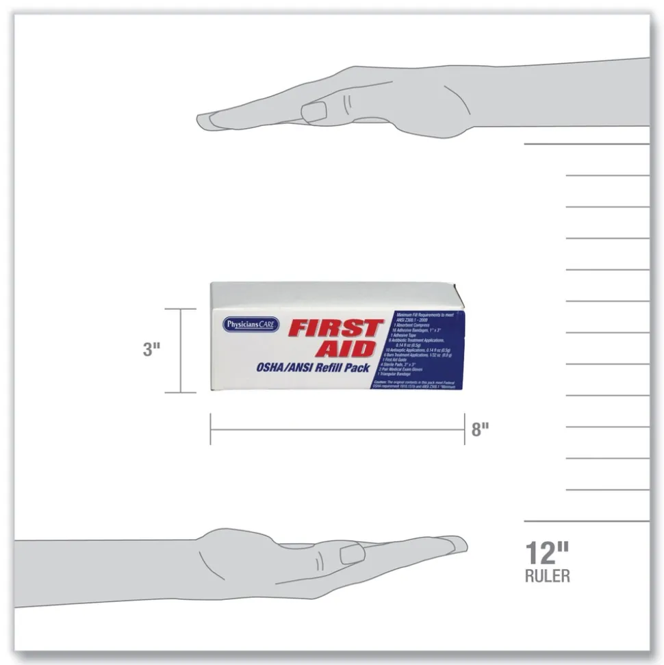 PhysiciansCare by First Aid Only OSHA First Aid Refill Kit (1-Kit)