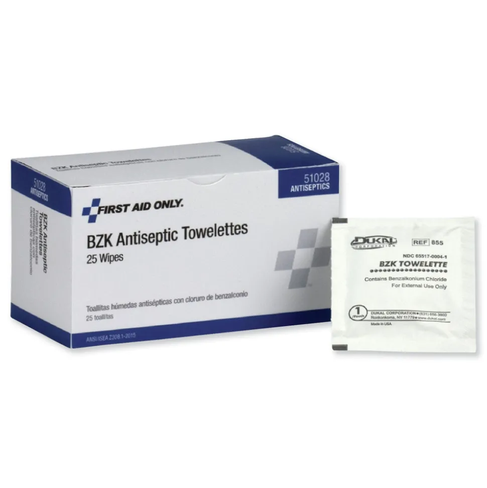 PhysiciansCare by First Aid Only First Aid Antiseptic Towelettes (25/Box)