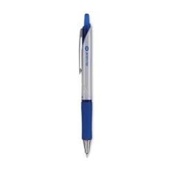 Pilot Acroball Pro Advanced Ink Medium 1 mm Hybrid Gel Pen - Blue Ink/Silver/Blue Barrel (1-Dozen)