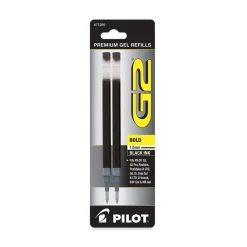 Pilot Bold Conical Tip Refill for Pilot G2 Gel Ink Pens - Black Ink (2/Pack)