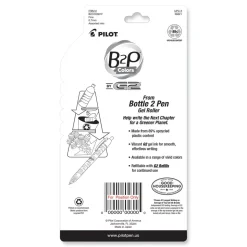 Pilot B2P Bottle-2-Pen Recycled Fine 0.7 mm Gel Pen - Assorted Ink and Barrel Colors (5/Pack)