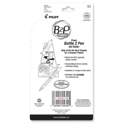 Pilot B2P Bottle-2-Pen Recycled Fine 0.7 mm Gel Pen - Assorted Ink and Barrel Colors (4/Pack)