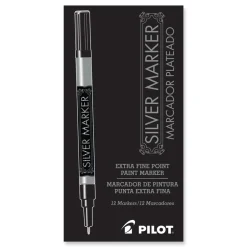 Pilot Creative Art and Crafts Extra-Fine Brush Tip Marker - Silver