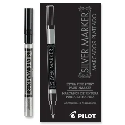 Pilot Creative Art and Crafts Extra-Fine Brush Tip Marker - Silver