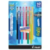 Pilot FriXion ColorSticks Fine 0.7 mm Erasable Gel Pen - Assorted Ink and Barrel Colors (10/Pack)