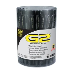 Pilot G2 Premium Bold 1 mm Gel Pen Convenience Pack - Black Ink/Smoke/Black Barrel (36/Pack)