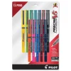 Pilot Precise V5 Fine 0.5 mm Rollerball Pen - Assorted Ink and Barrel Colors (12/Pack)