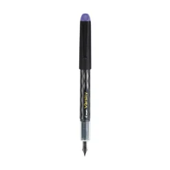 Pilot Varsity Medium 1 mm Fountain Pen - Purple Ink/Clear/Black/Purple Barrel