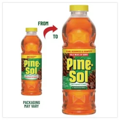 Pine-Sol 60149CT 20 oz. Bottle Multi-Surface Concentrated Disinfectant Cleaner - Pine Scent (8/Carton)