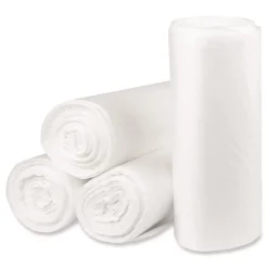 Pitt Plastics Eco Strong Plus 33 in. x 39 in. 13 mic 33 Gallon Can Liners - Natural (250/Carton)